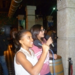 Am Abend gab es Karaoke