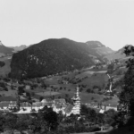 1892 neuer Kirchturm im Bau